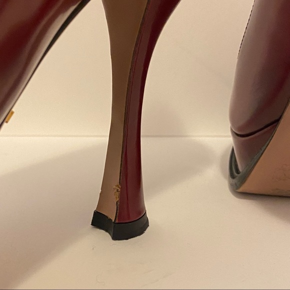 PRADA ❤️🔥 red leather PUMPS ❤️🔥 heels - Picture 5 of 9